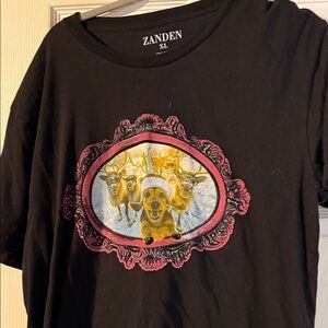 Black Graphic Short Sleeve Tee